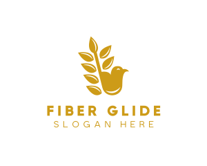 Gold Wheat Finch logo design