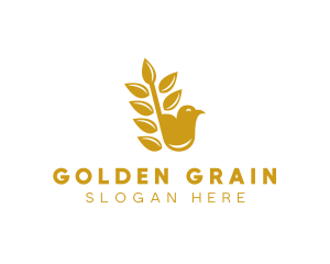 Gold Wheat Finch logo design