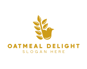 Gold Wheat Finch logo design