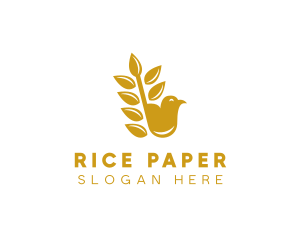 Gold Wheat Finch logo design