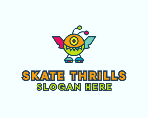 Roller Skate Monster logo design