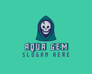 Halloween Gaming Skull logo design