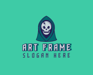 Halloween Gaming Skull logo design