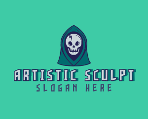 Halloween Gaming Skull logo design