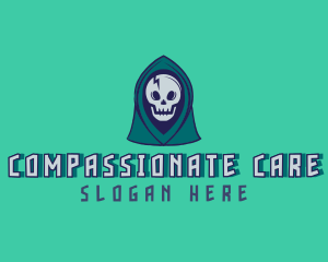 Halloween Gaming Skull logo design