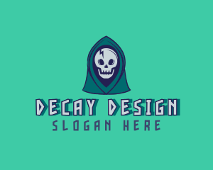 Halloween Gaming Skull logo design