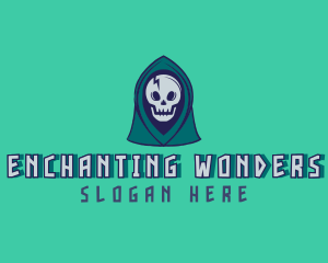 Halloween Gaming Skull logo design