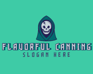 Halloween Gaming Skull logo design