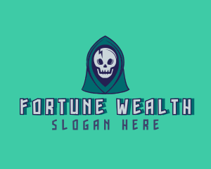 Halloween Gaming Skull logo design