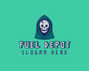 Halloween Gaming Skull logo design