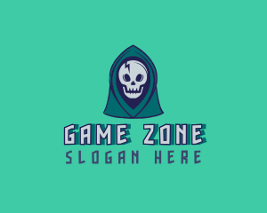 Halloween Gaming Skull logo