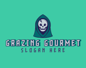 Halloween Gaming Skull logo design