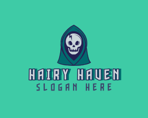 Halloween Gaming Skull logo design