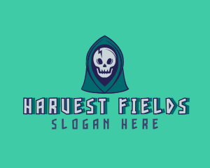 Halloween Gaming Skull logo design