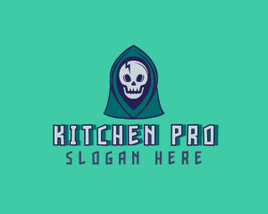 Halloween Gaming Skull logo design