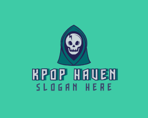 Halloween Gaming Skull logo design