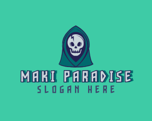 Halloween Gaming Skull logo design