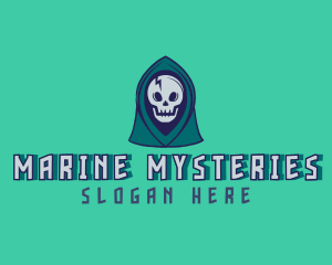 Halloween Gaming Skull logo design