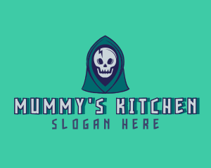 Halloween Gaming Skull logo design