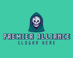 Halloween Gaming Skull logo design