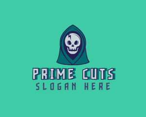 Halloween Gaming Skull logo design