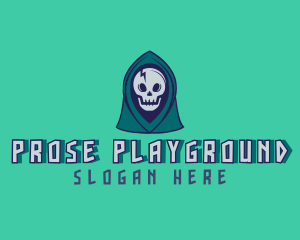 Halloween Gaming Skull logo design