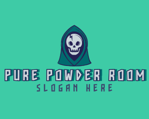 Halloween Gaming Skull logo design