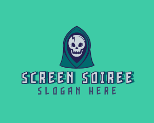 Halloween Gaming Skull logo design