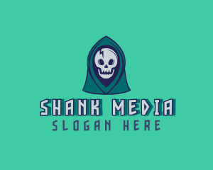 Halloween Gaming Skull logo design