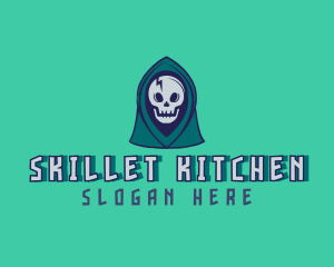 Halloween Gaming Skull logo design