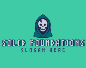 Halloween Gaming Skull logo