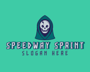 Halloween Gaming Skull logo design