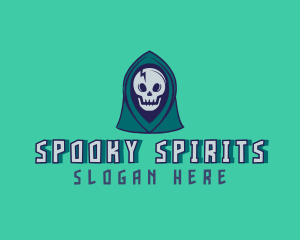 Halloween Gaming Skull logo