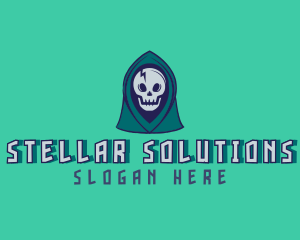 Halloween Gaming Skull logo design