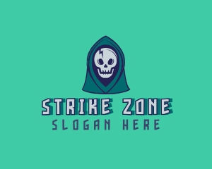 Halloween Gaming Skull logo design