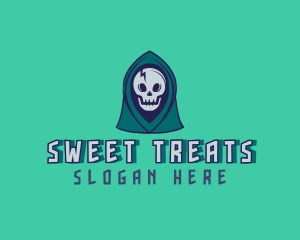 Halloween Gaming Skull logo design