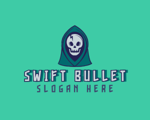 Halloween Gaming Skull logo design