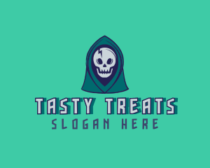 Halloween Gaming Skull logo design