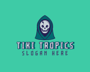 Halloween Gaming Skull logo design