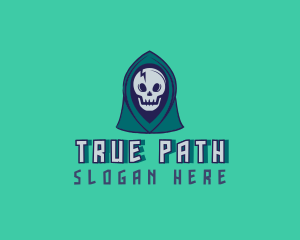 Halloween Gaming Skull logo design