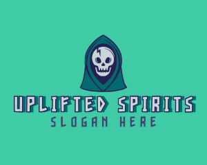 Halloween Gaming Skull logo design