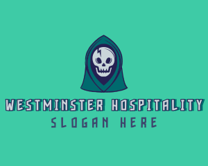 Halloween Gaming Skull logo design