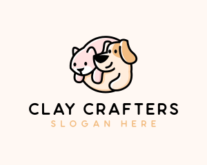 Cute Dog Cat Logo