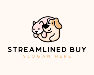 Cute Dog Cat Logo