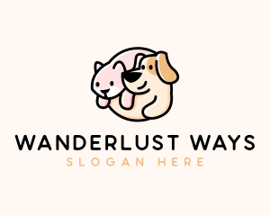 Cute Dog Cat Logo