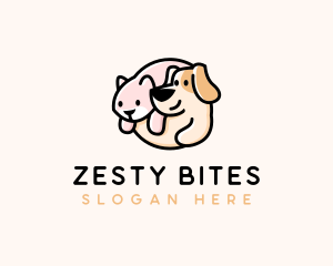 Cute Dog Cat Logo