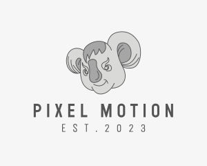 Koala Animal Head logo design