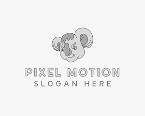 Koala Animal Head logo design