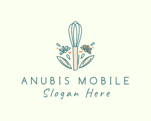 Organic Flower Whisk  logo design