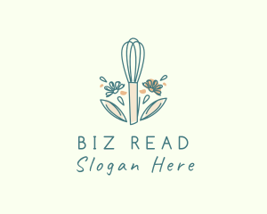 Organic Flower Whisk  logo design